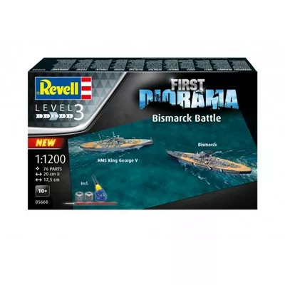 Revell Model plastikowy First Diorama Set Bismarck Battle