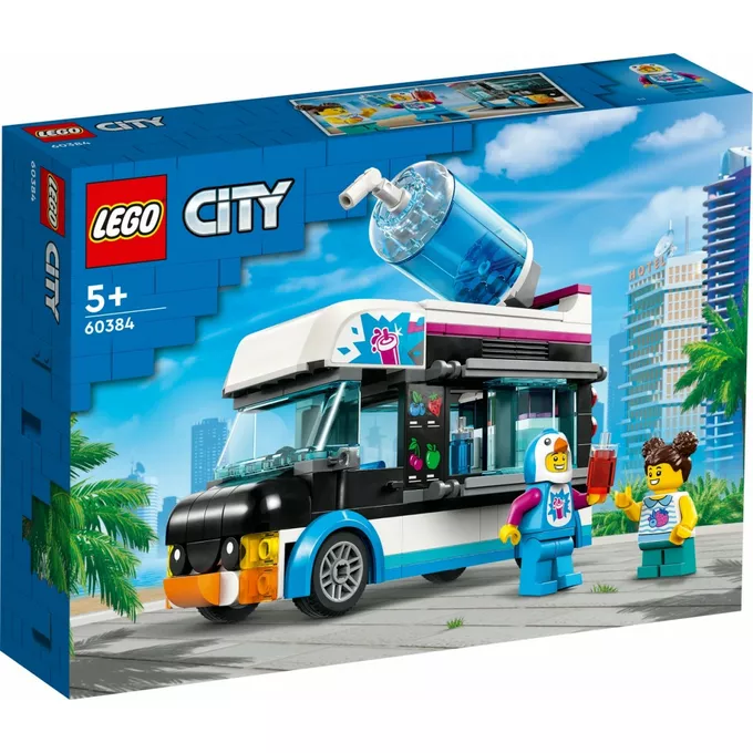 LEGO Klocki City 60384 Pingwinia furgonetka ze slushem