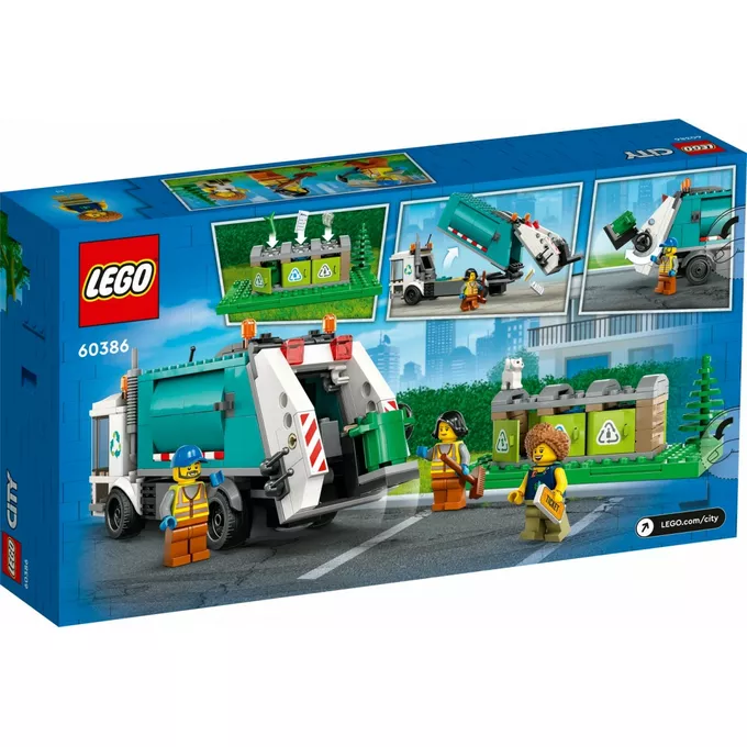 LEGO Klocki City 60386 Ciężarówka recyklingowa