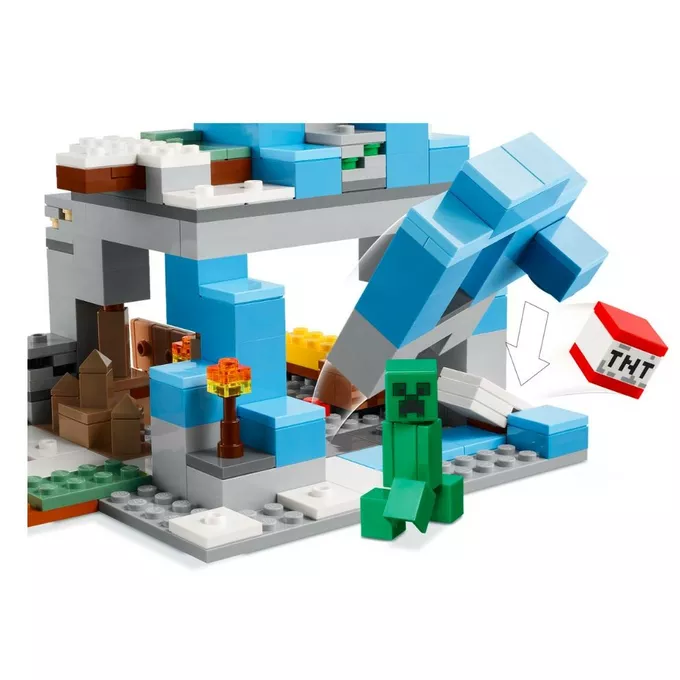 LEGO Klocki Minecraft 21243 Ośnieżone szczyty