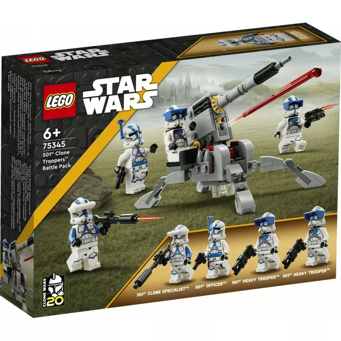 LEGO Klocki Star Wars 75345 Zestaw bitewny - żołnierze-klony z 501. legionu