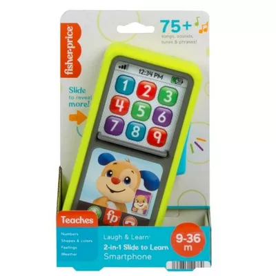 Fisher Price Smartfonik 2w1 Ucz się i śmiej! , Przesuwaj i ucz się