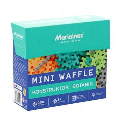 Marioinex Klocki Mini Waffle - Konstruktor Botanik 200 elementów