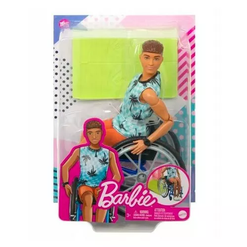 Mattel Lalka Barbie Fashionistas Ken na wózku inwalidzkim