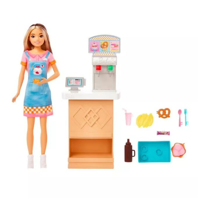 Mattel Lalka Barbie Skipper Pierwsza praca Bar z przekąskami