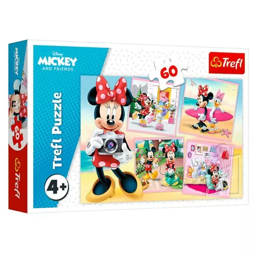 Trefl Puzzle 60 elementów Urocza Minnie