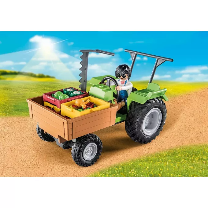 Playmobil Zestaw Country 71249 Traktor z przyczepą