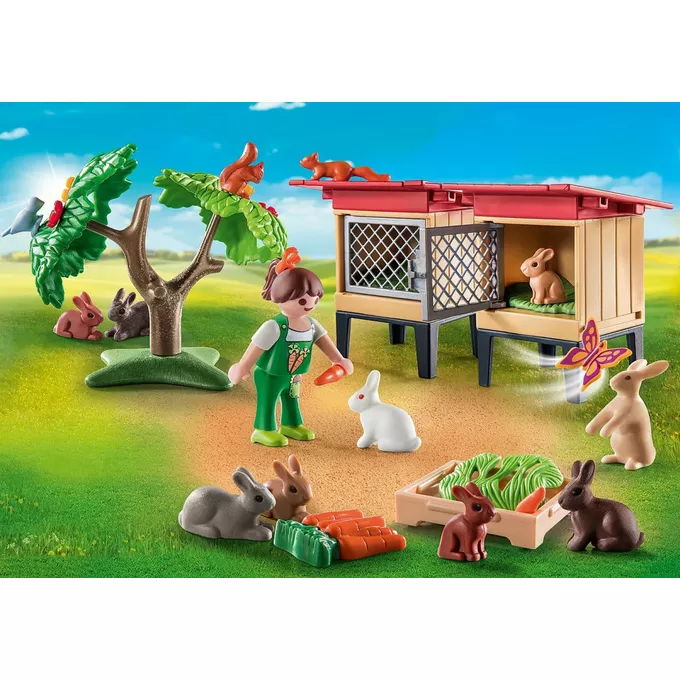 Playmobil Zestaw Country 71252 Klatki z królikami