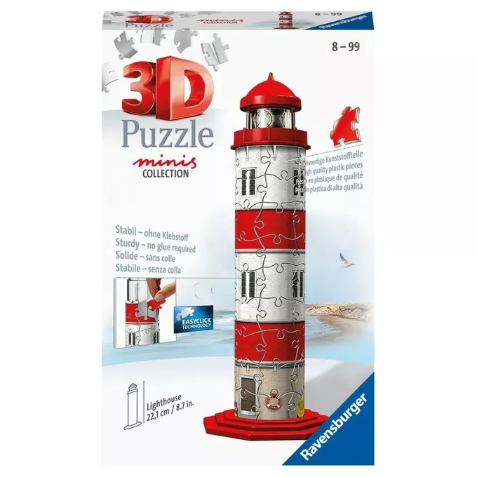 Ravensburger Polska Puzzle 54 elementy 3D Mini Latarnia Morska