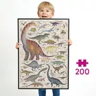 CzuCzu Puzzle 200 elementów Puzzlove Dinozaury