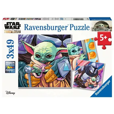 Ravensburger Polska Puzzle 3x49 elementów Mandalorian