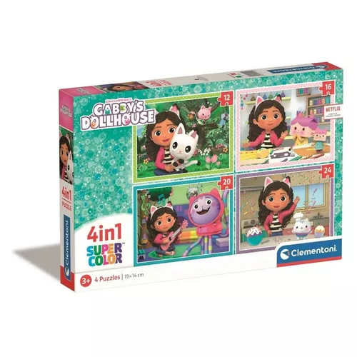 Clementoni Puzzle 4w1 Koci Domek Gabi