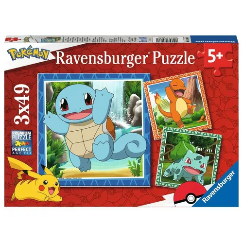 Ravensburger Polska Puzzle 3x49 elementów Pokemony