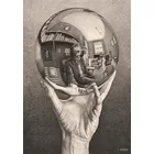 Clementoni Puzzle 1000 elementów Compact Art Collection Escher Hand with Reflecting Sphere