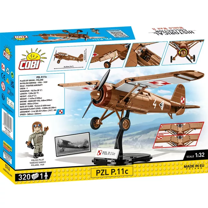 Cobi Klocki Klocki PZL P.11c