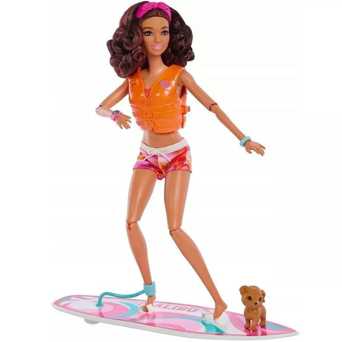 Mattel Barbie Lalka z deską surfingową