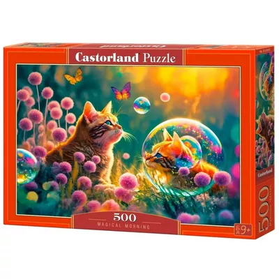 Castor Puzzle 500 elementów Kot magiczny poranek