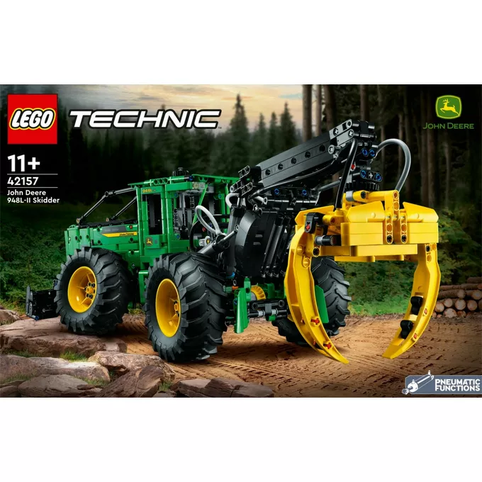 LEGO Klocki Technic 42157 Ciągnik zrywkowy John Deere 948L-II