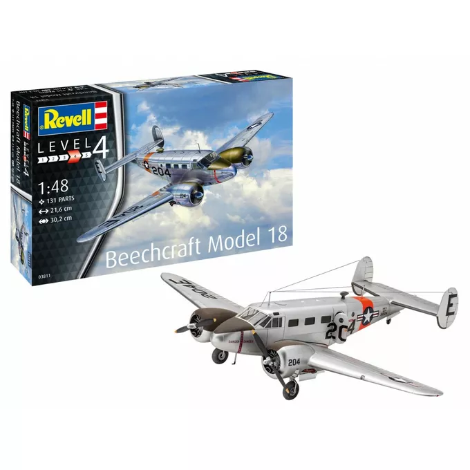 Revell Model plastikowy Samolot Beechcraft model 18 1/48