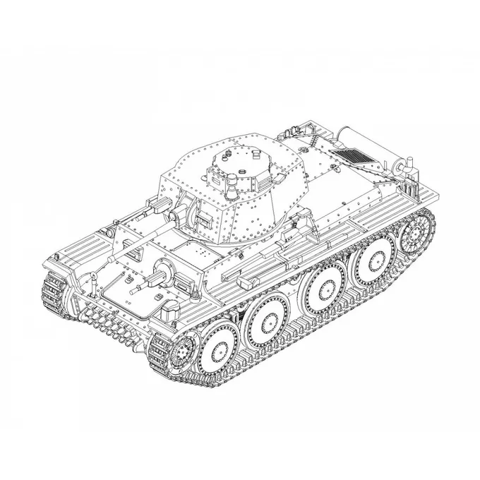 Hobby Boss Model plastikowy German Sd.Kfz 171 PzKpfw Ausf A 1/48