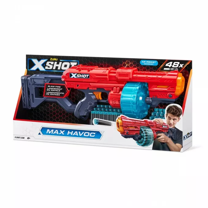 ZURU X-Shot Wyrzutnia Excel Max Havoc 48 strzałek