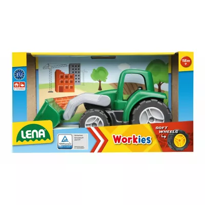 Lena Traktor z łyżką w pudełku Workies