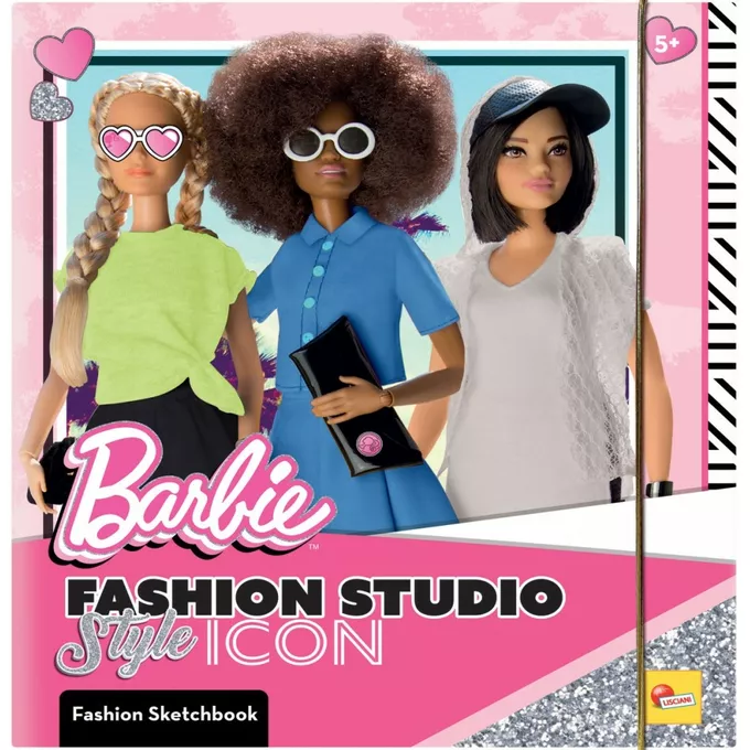 Lisciani Ksiażeczka do projektowania sukienek Barbie