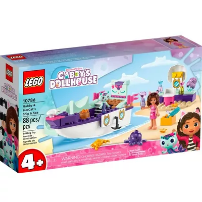 LEGO Klocki Koci Domek Gabi 10786 Statek i spa Gabi i Syrenkotki