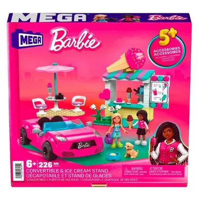 Mattel Klocki Barbie Mega Kabriolet i stoisko