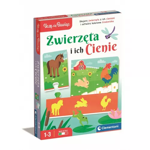 Clementoni Układanka Zwierzęta i ich cienie