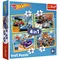 Trefl Puzzle 4w1 Hot Wheels pojazdy