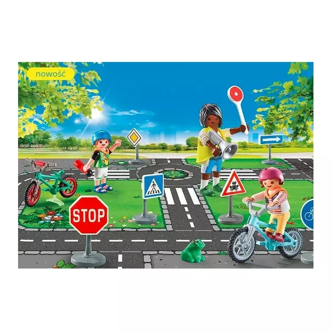 Playmobil Zestaw z figurkami City Life 71332 Kurs rowerowy