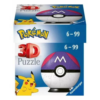 Ravensburger Polska Puzzle 54 elementy 3D Kula Pokemon Master Ball