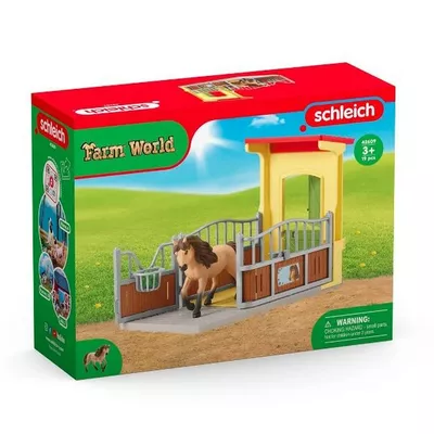 Schleich Zestaw z figurką Boks dla kuca islandzkiego