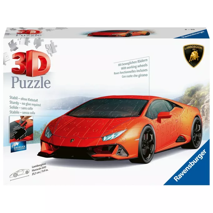 Ravensburger Polska Puzzle 108 elementów 3D Pojazdy Lamborghini Huracan Evo