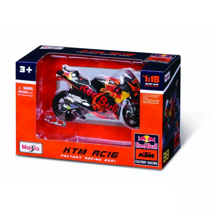 Maisto Model metalowy Motor Red Bull KTM Factory Racing 2021