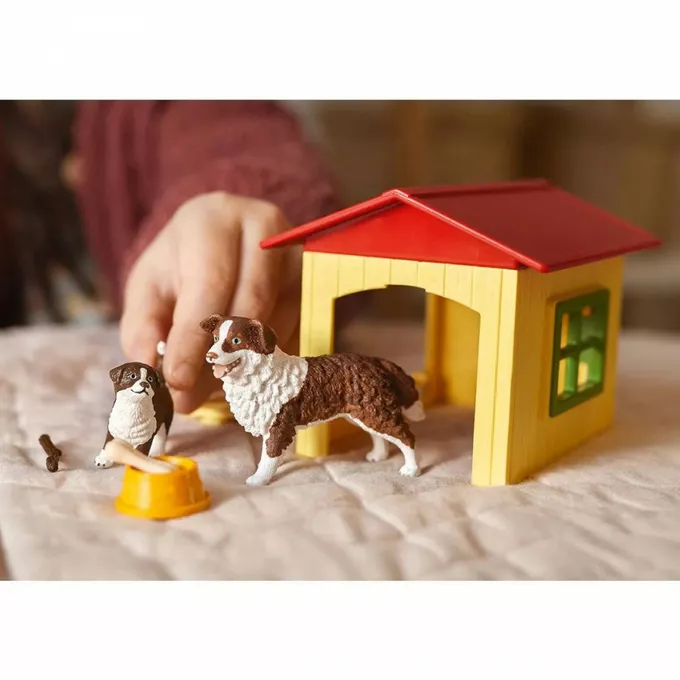 Schleich Zestaw figurek Przytulna buda dla psa Farm World