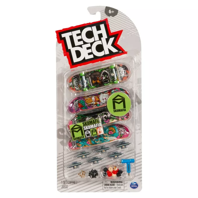 Spin Master Zestaw Tech Deck fingerboard 4-pak asortyment