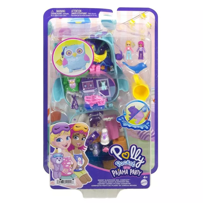 Mattel Zestaw z figurkami Polly Pocket Piżama Party Sówki