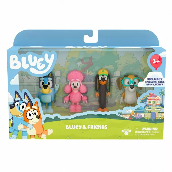 Tm Toys Figurki Bluey 4-pak Przyjaciele