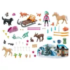 Playmobil Zestaw z figurkami Country 71345 Kalendarz adwentowy Konie: Świąteczny kulig