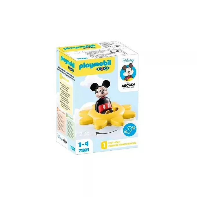 Playmobil Zestaw z figurką 1.2.3 Disney 71321 Myszka Miki i słoneczko-grzechotka