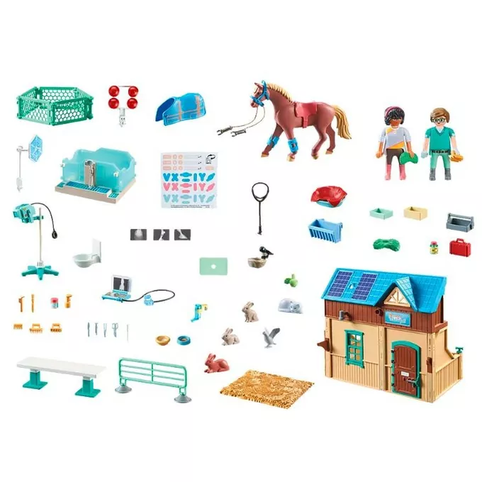 Playmobil Zestaw z figurkami Horses 71352 Hipoterapia i lecznica zwierząt