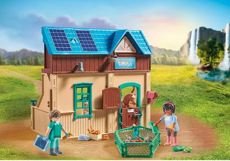 Playmobil Zestaw z figurkami Horses 71352 Hipoterapia i lecznica zwierząt