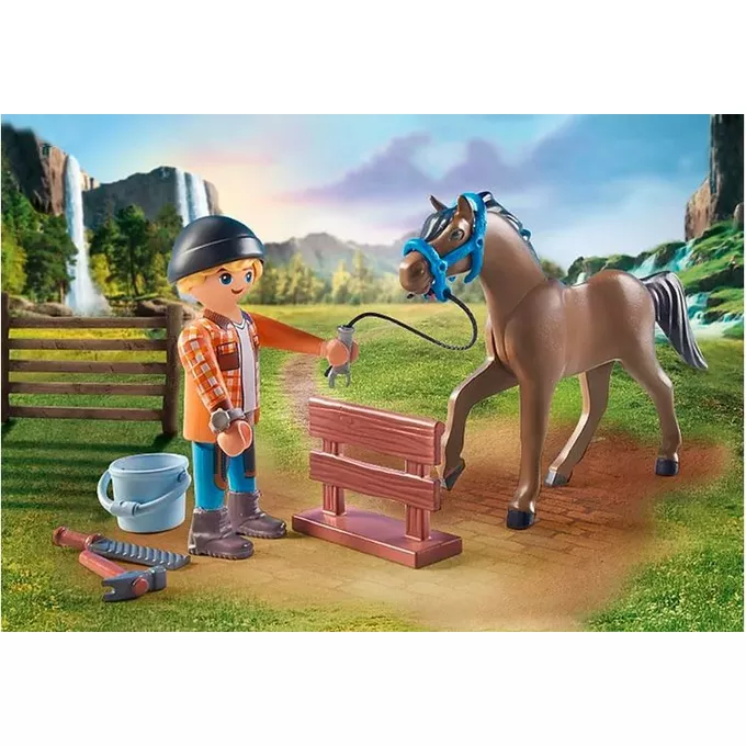 Playmobil Zestaw z figurkami Horses 71357 Kowal Ben i Achilles