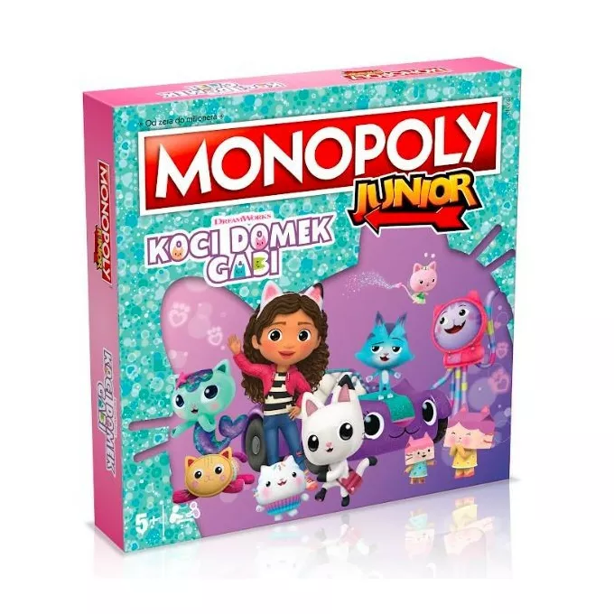 Winning Moves Gra Monopoly JUNIOR Koci Domek Gabi