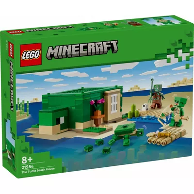 LEGO Klocki Minecraft 21254 Domek na plaży żółwi