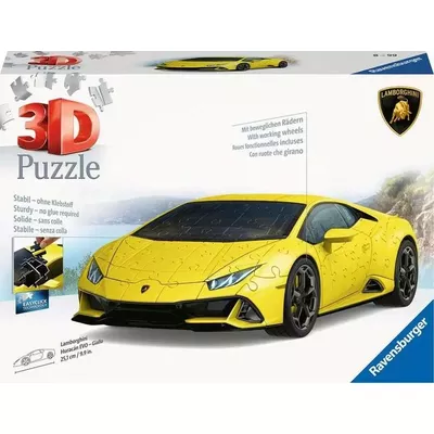 Ravensburger Polska Puzzle 3D Pojazdy Lamborghini Huracan Evo Giallo