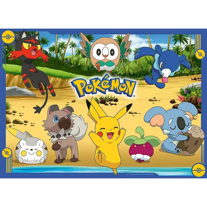 Ravensburger Polska Puzzle 4x100 elementów Pokemon zestaw