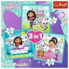 Trefl Puzzle 3w1 Aktywności Gabby Koci Domek Gabi (Gabbys Dollhouse)